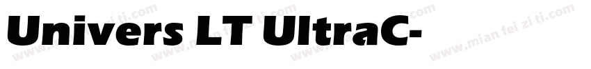 Univers LT UltraC字体转换